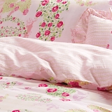 红富士生态家纺 安全健康床上用品 FN-16补充维生素美颜四件套 玫瑰琴弦粉红