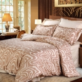 红富士生态家纺 生态纺350系列纯棉斜纹印花床上用品四件套 波纹